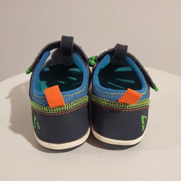 Plae Sam 2.0 Kids Fisherman Sandals Size 13 Navy Blue Hook & Loop Strap Comfort - Picture 5 of 10